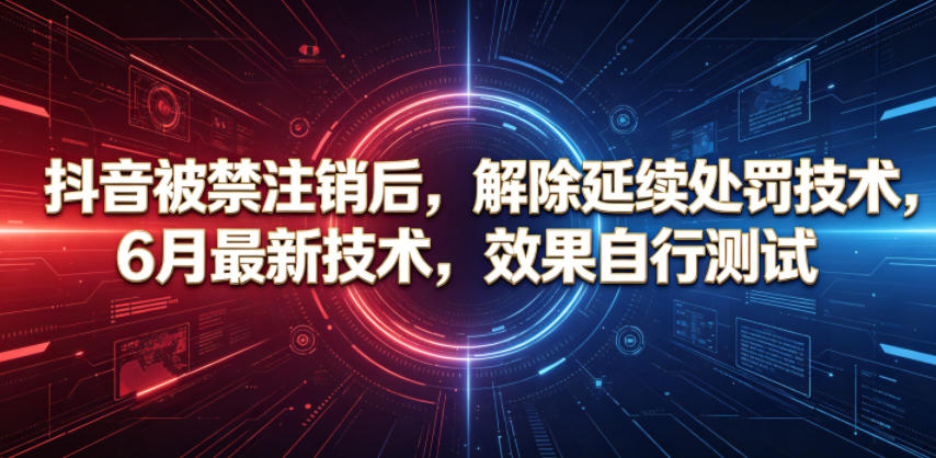图片[1]-抖音账号被禁注销后延续处罚处理方法参考资料-数品库