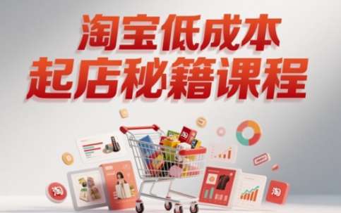 图片[1]-淘宝低成本起店26节实操教程从商品上架到推广运营-数品库