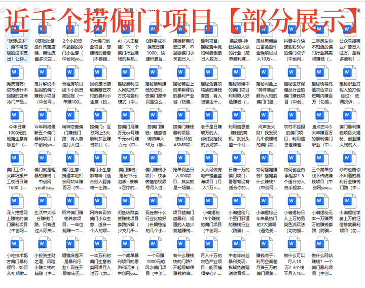 图片[4]-1000个冷门小本创业项目精选整理与实用灵感库-数品库