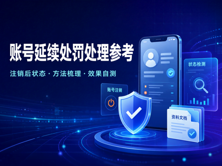 抖音账号被禁注销后延续处罚处理方法参考资料-数品库