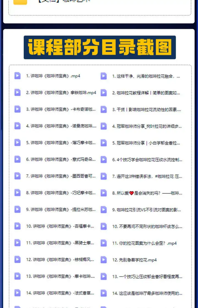 图片[3]-零基础咖啡师视频教程：手工制作与拉花入门课程-数品库