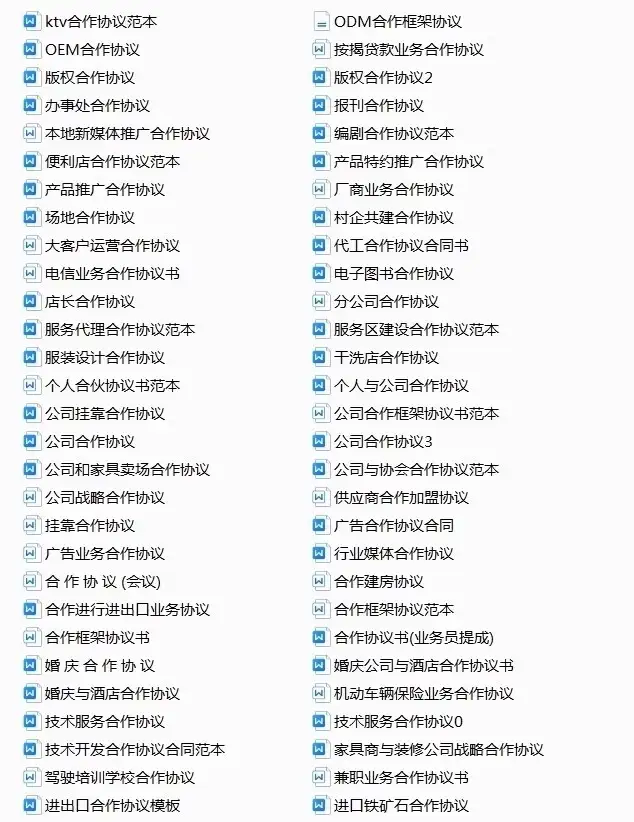 图片[4]-780套公司合作协议Word模板多行业分类合集-数品库