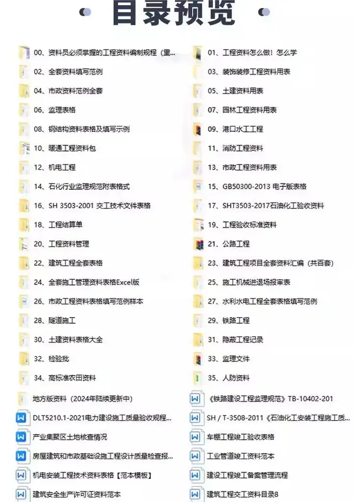 图片[3]-9600+工程资料模板：施工管理与竣工验收范本-数品库