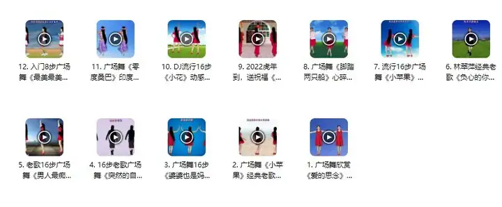 图片[3]-550个广场舞健身操视频：入门进阶分步教学-数品库