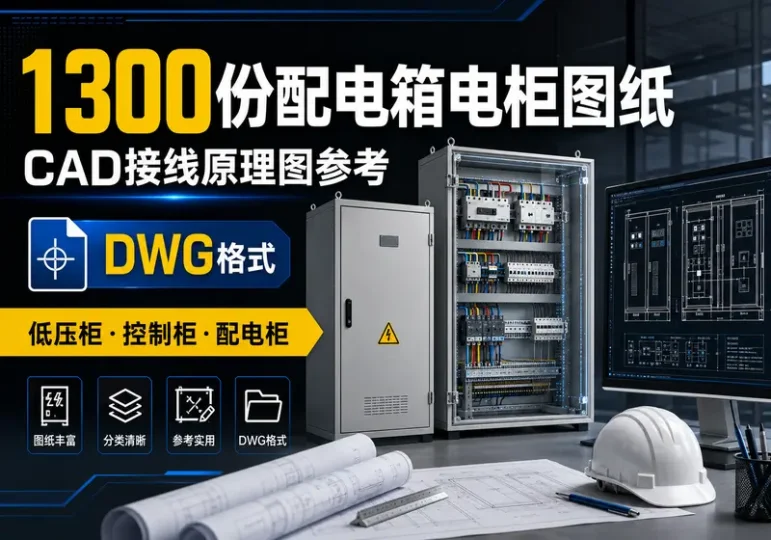 1300份配电箱电柜CAD接线原理图DWG合集-数品库