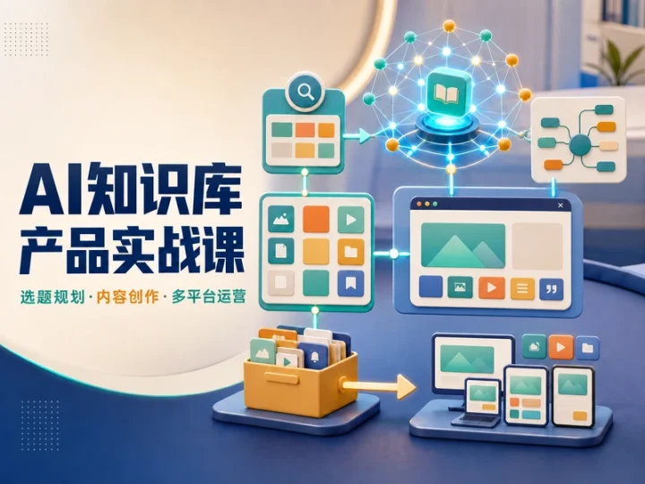AI知识库产品实战课:选题创作与多平台运营-数品库