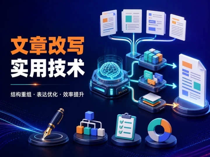 文章改写与内容重构实用技术:优化效率工具-数品库