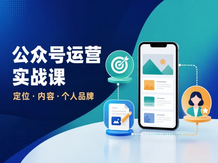 公众号运营实战课:定位写作与个人品牌打造-数品库