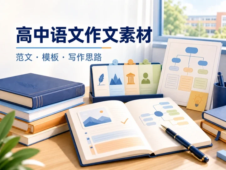 高中语文作文素材与万能模板：范文金句写作合集-数品库