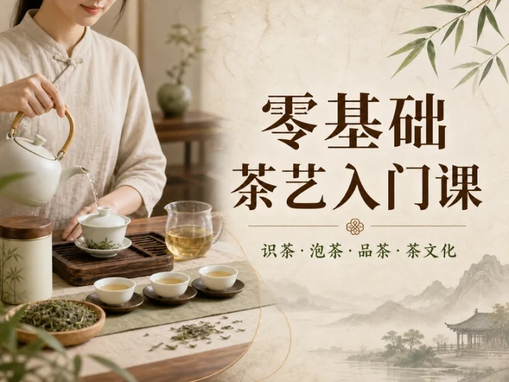 零基础茶艺入门视频课程含品茶技巧与茶文化内容-数品库