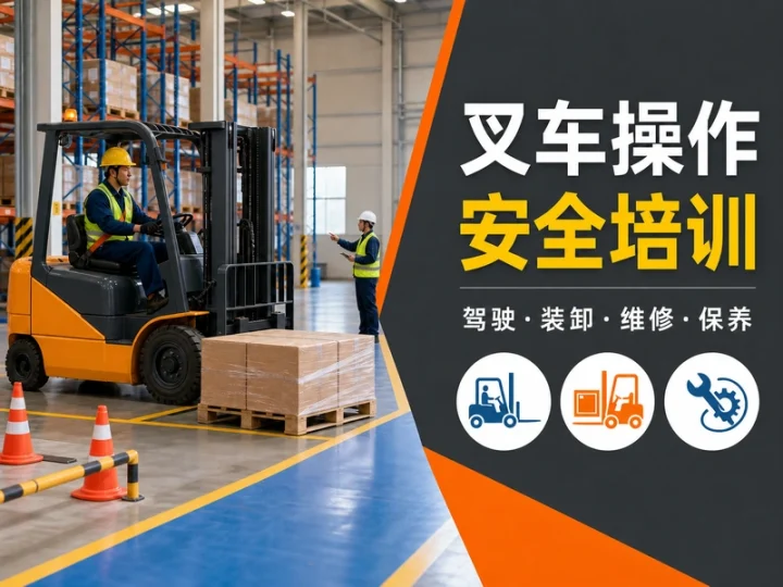 叉车驾驶操作与维修保养安全培训视频教程合集-数品库