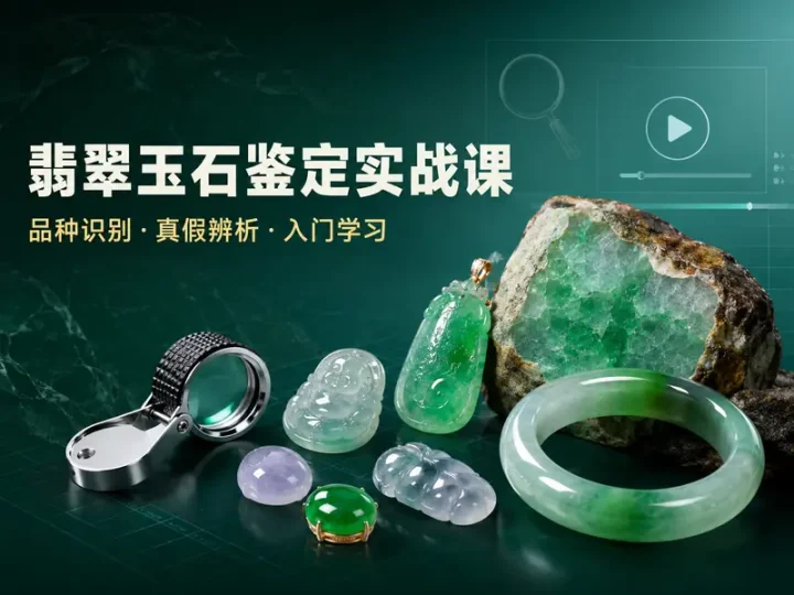 翡翠和田玉鉴定鉴赏视频课程与120份文档合集-数品库