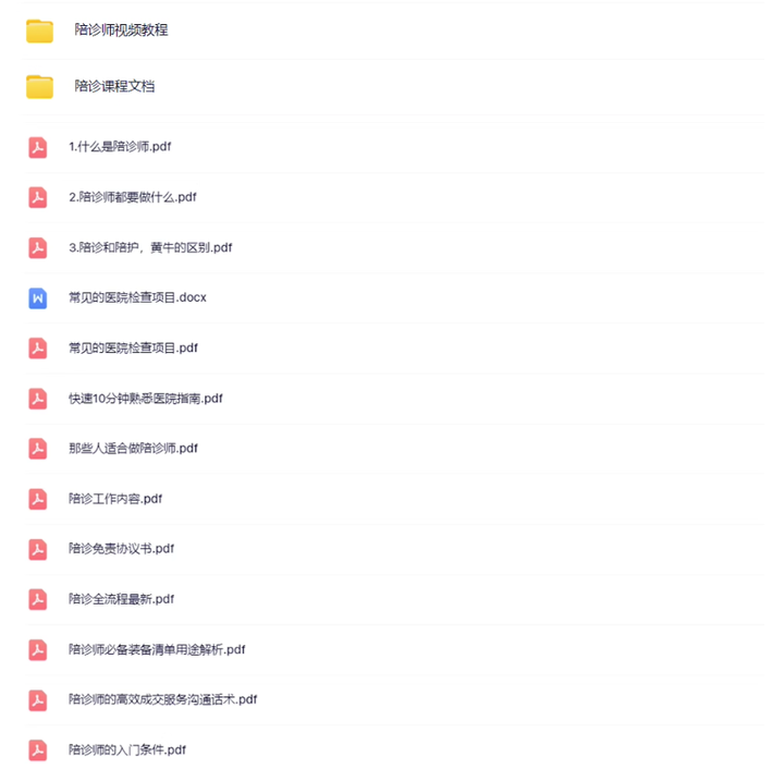图片[3]-零基础陪诊师入门视频与服务流程协议资料包-数品库