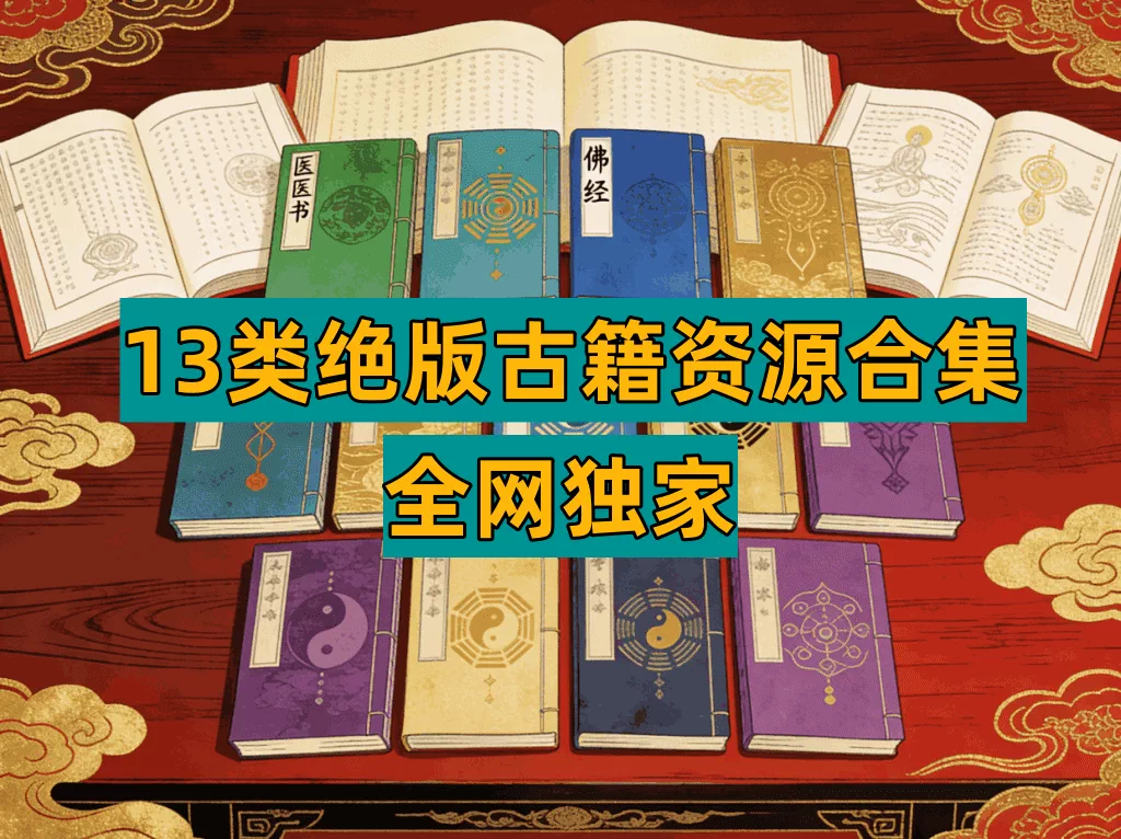 图片[1]-13类绝版古籍资源精选整理，600余本传统文化典籍合集-数品库