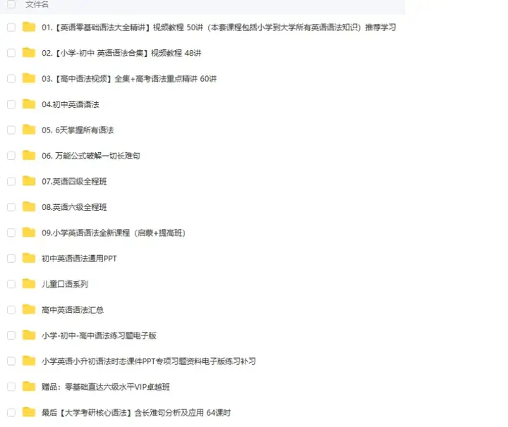 图片[2]-小学初中高中英语语法PPT与专项练习资料合集-数品库