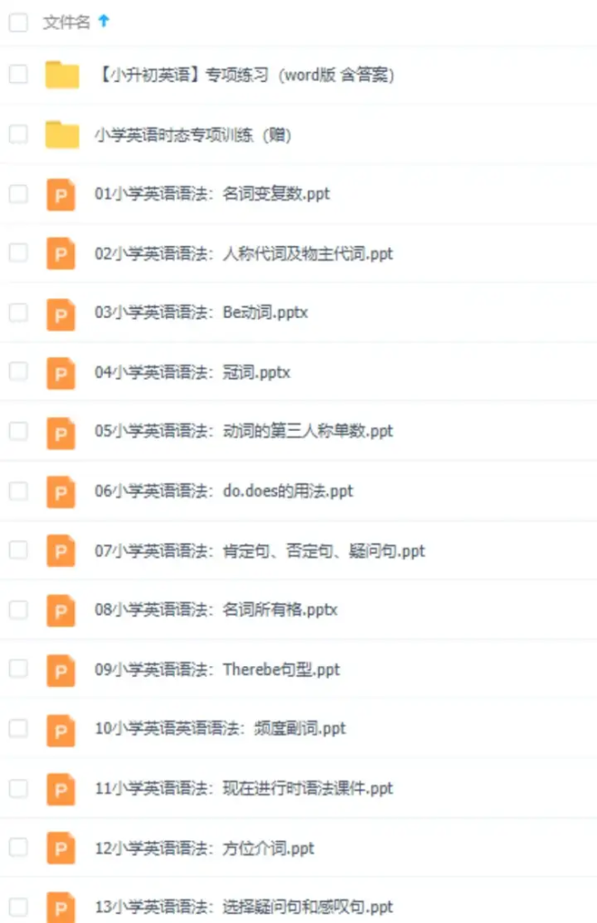 图片[5]-小学初中高中英语语法PPT与专项练习资料合集-数品库