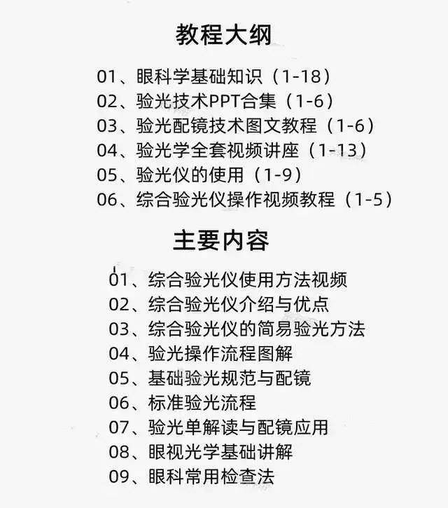 图片[2]-90份验光配镜技术教程合集：视频图文与PPT资料-数品库