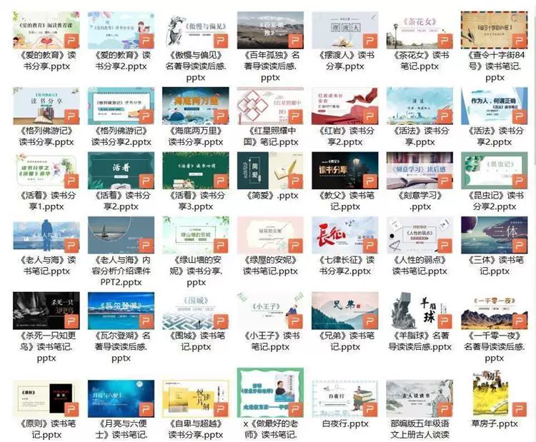 图片[2]-1400款教师读书分享PPT课件与Word文稿合集-数品库