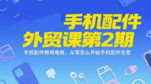 图片[1]-手机配件跨境外贸系列课从选品开店到运营投放-数品库