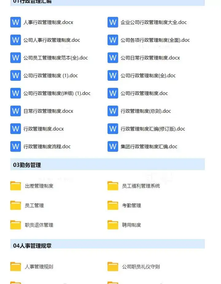 图片[3]-756份人事行政管理制度表格与员工培训资料合集-数品库