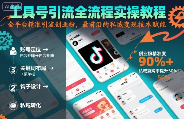 图片[1]-工具号多平台精准引流与私域承接全流程实操教程-数品库