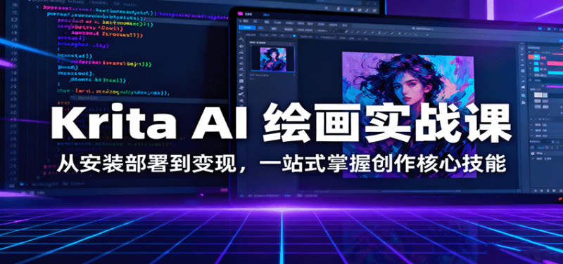 图片[1]-Krita AI绘画实战课程：安装部署与创作技巧-数品库