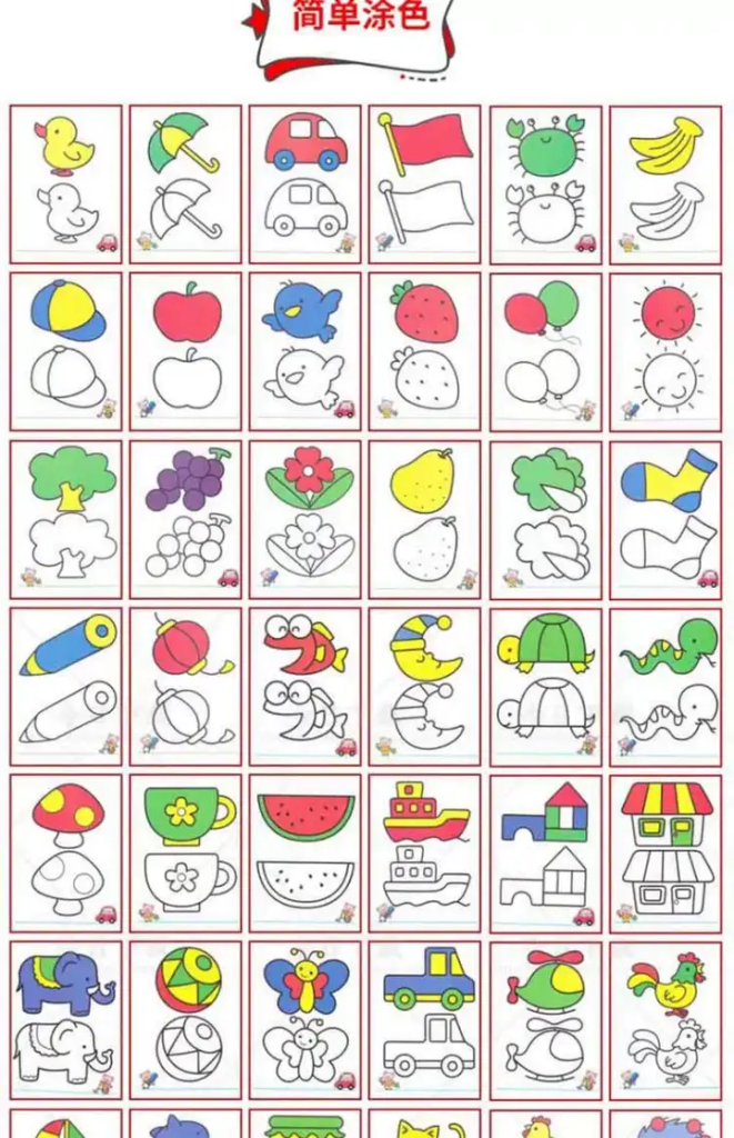 图片[3]-3600款儿童涂色填色素材：幼儿园可打印绘画合集-数品库