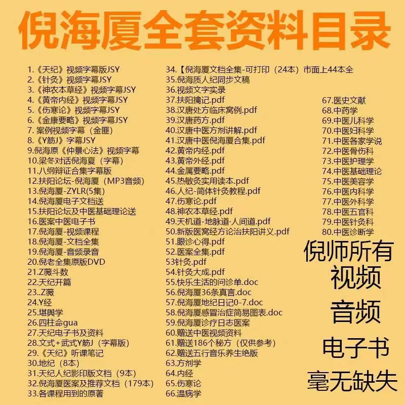图片[5]-3096GB中医自学视频全集：字幕课程与针灸伤寒易经资料-数品库