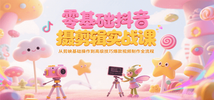 图片[1]-42节短视频拍摄剪辑实战课：剪映入门到进阶-数品库