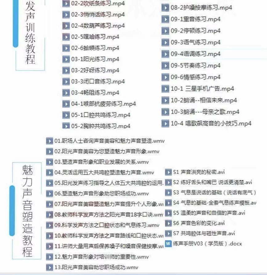 图片[4]-322课科学发声与主持播音声音训练视频教程-数品库