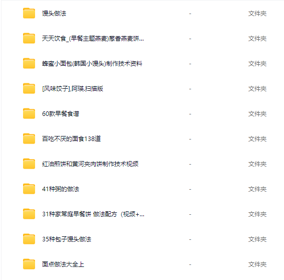 图片[3]-早餐店包子面点小吃百种做法零基础视频教程合集-数品库
