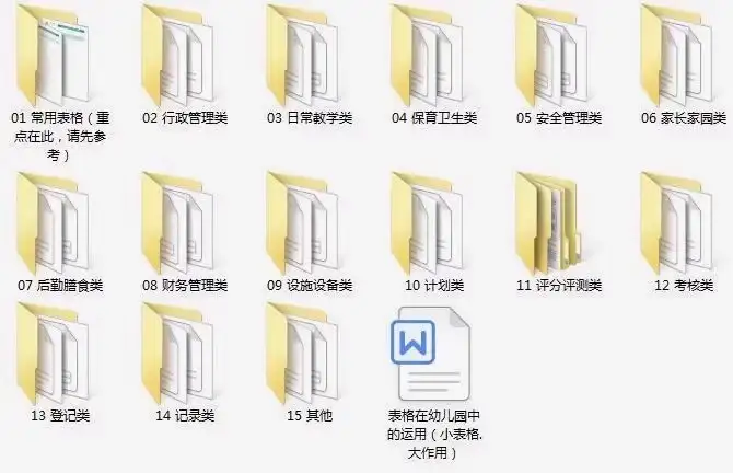 图片[2]-1200套幼儿园常用表格模板，保健膳食家园联系一次收齐-数品库