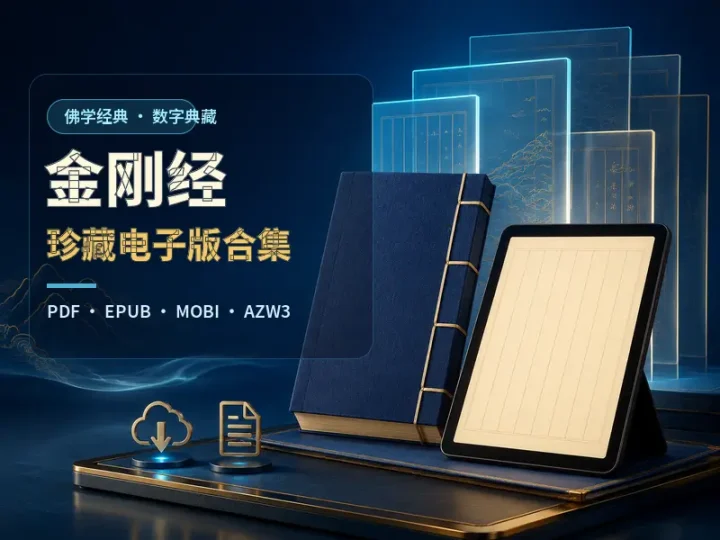 金刚经古籍电子版珍藏合集含四种常用阅读格式-数品库