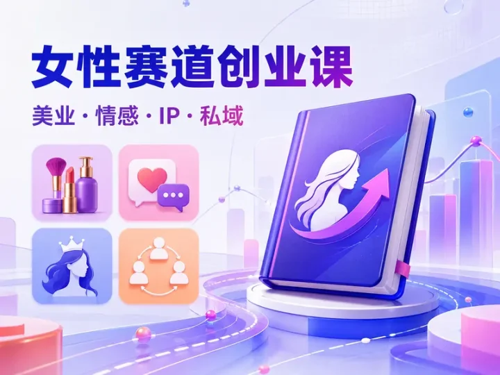 女性赛道创业实战课:美业情感IP与私域运营全解析-数品库