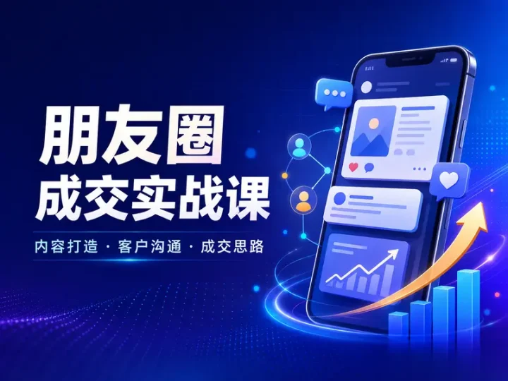 朋友圈成交与客户沟通实战课程:内容运营方法合集-数品库
