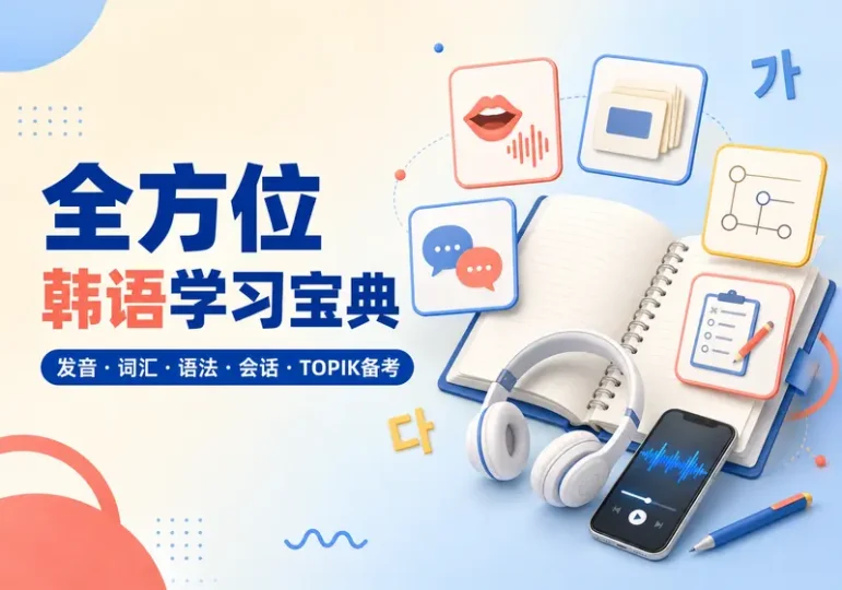 全方位韩语学习资源包:从发音入门到TOPIK备考-数品库