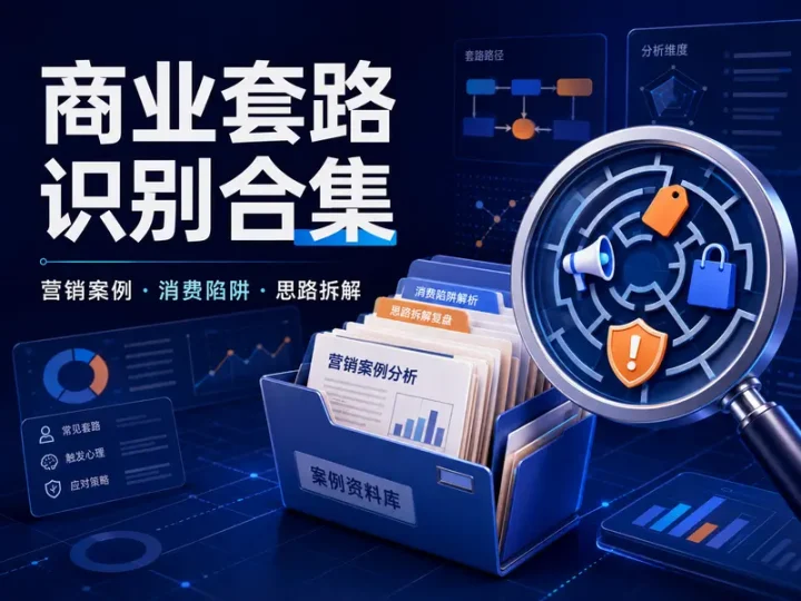 商业营销套路与消费陷阱识别实用案例资料合集-数品库