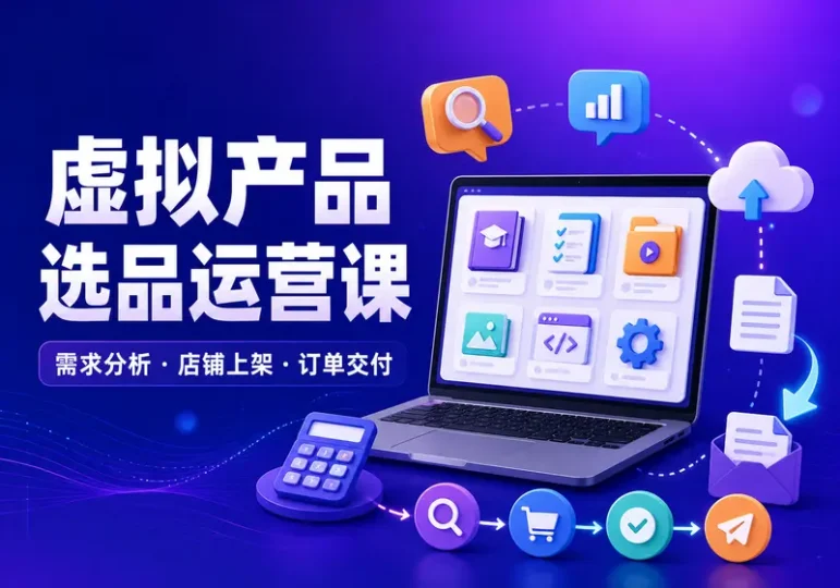 虚拟产品选品运营教程:店铺上架与自动交付-数品库