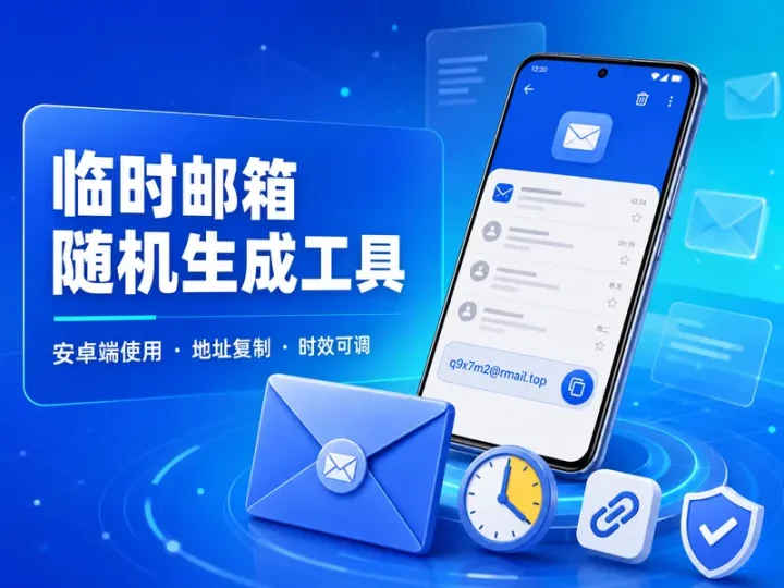 安卓临时邮箱随机生成工具使用教程与资源整理-数品库
