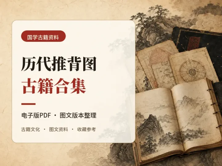 历代推背图古籍PDF合集与多版本国学图文资料整理-数品库