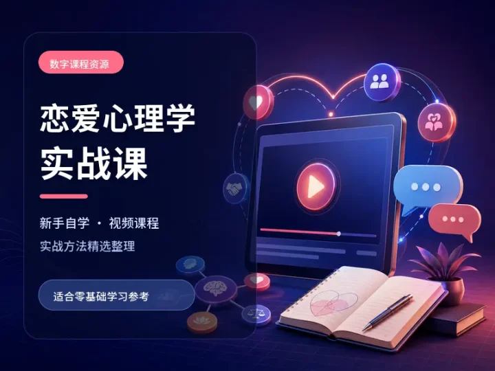 恋爱心理学新手自学视频课程与实战课件整理-数品库