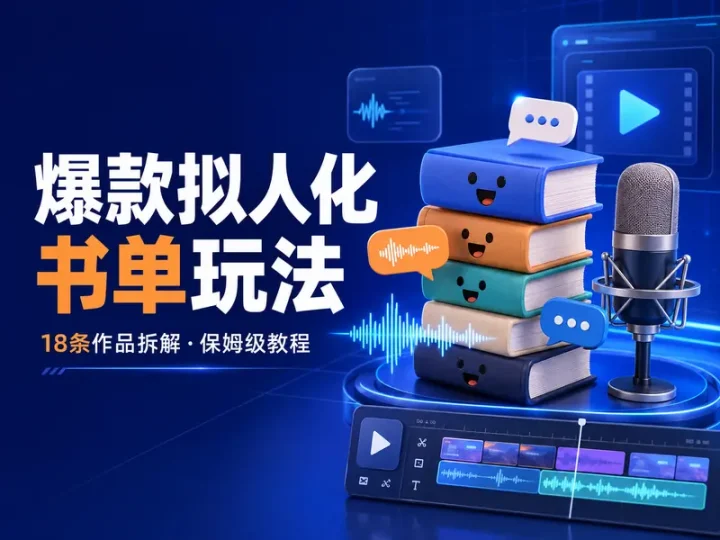 爆款拟人化书单短视频教程与18条作品案例拆解-数品库