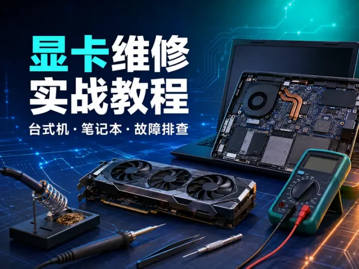 显卡维修实战视频教程与台式机笔记本故障排查-数品库