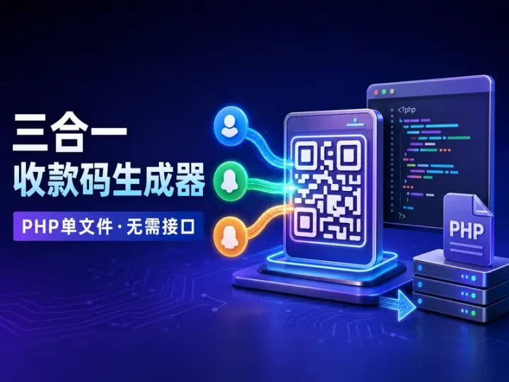 支付宝微信QQ三合一收款码PHP单文件源码-数品库