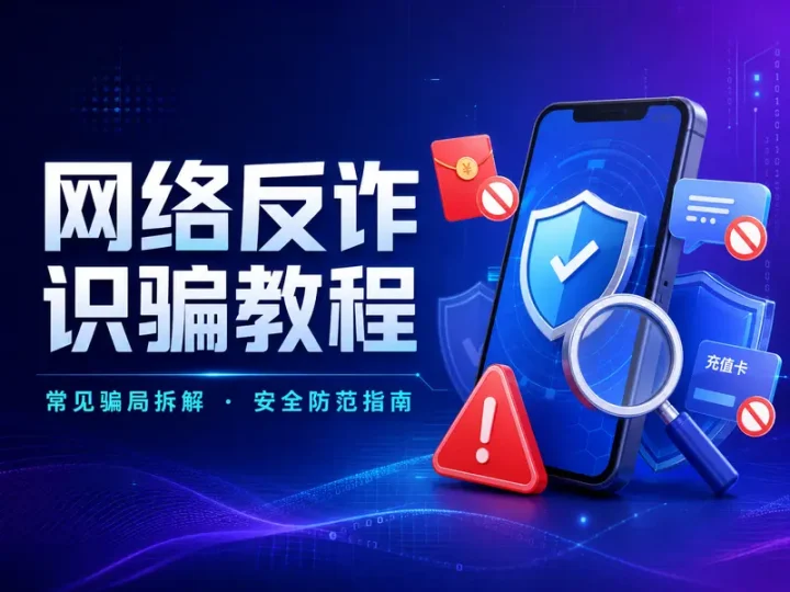 58同城常见网络骗局识别与反诈防范教程整理-数品库