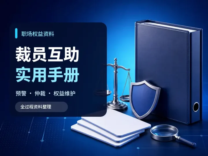 职场裁员预警与劳动仲裁全过程实用互助手册-数品库